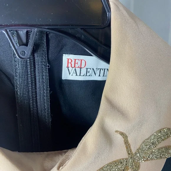 RED Valentino Beige Dress with Gold Detail - Picture 3 of 6